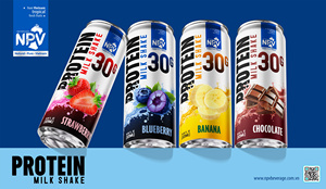 Strawberry <b>Protein</b> Milk Shake Ready to Drink Juice Beverage 30g 325ml Canned OEM ODM Private Label - Product Image 2