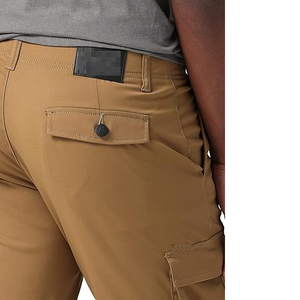 Men's Brown Utility <b>Cargo</b> <b>Pants</b> Durable Straight Leg Multi Pocket Outdoor Bottoms For Hiking <b>Work</b> And Daily Wear - Product Image 4