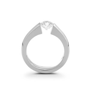 925 Sterling <b>Silver</b> Gold Finish Adjustable Lab Grown Diamond <b>Ring</b> Elegant Fashion Jewelry Classic <b>Statement</b> Gift - Product Image 4