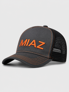 หมวกแก๊ปตาข่าย MIAZ Sports Trucker แบบ 6 แผง ปรับได้ 男女兼用 สวมใส่สบาย ระบายอากาศ กันน้ำ รับผลิตแบบ OEM - Product Image 4