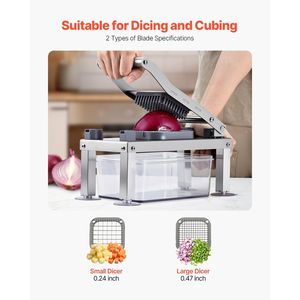 Affettatrice per verdure e mandolina All-in-1 con taglierina per alimenti vegetariani a 9 lame - Product Image 4
