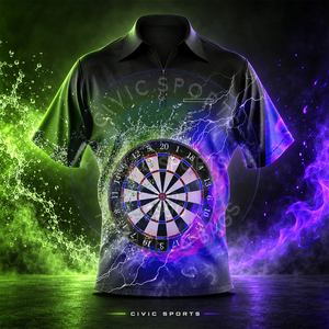 Camisetas de Boliche Transpirables de Alta Calidad, 100% Poliéster, Tejido de Poliéster/Algodón, con Transferencia Térmica, Más Vendidas - Product Image 2