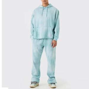 Chándal para hombre con lavado ácido de la mejor calidad, resistente al pelusamiento, antibacteriano, de última tendencia. - Product Image 1