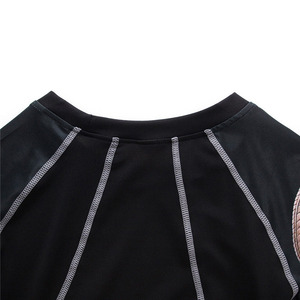 เสื้อรัดกล้ามเนื้อพิมพ์ลายดิจิตอลสีสันตามสั่ง สำหรับ MMA BJJ แบบยูนิเซ็กซ์ เป็นมิตรกับสิ่งแวดล้อม แขนยาว ผลิตจากผ้าโพลีเอสเตอร์ผสมสแปนเด็กซ์ - Product Image 5