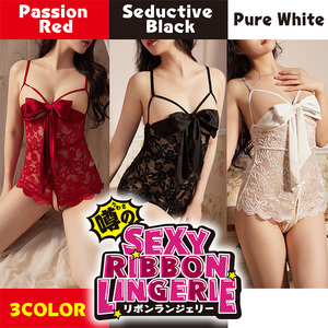 Body de Encaje con Escote en Forma de Corazón, Color Rojo, Negro y Blanco, Transpirable, con Relleno Extraíble, Estilo Babydoll - Product Image 6