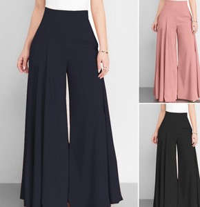 Nouveau pantalon de bureau formel pour femme, taille haute, coupe droite, en toile polyester/coton écologique à séchage rapide, excellente qualité, collection automne - Product Image 2