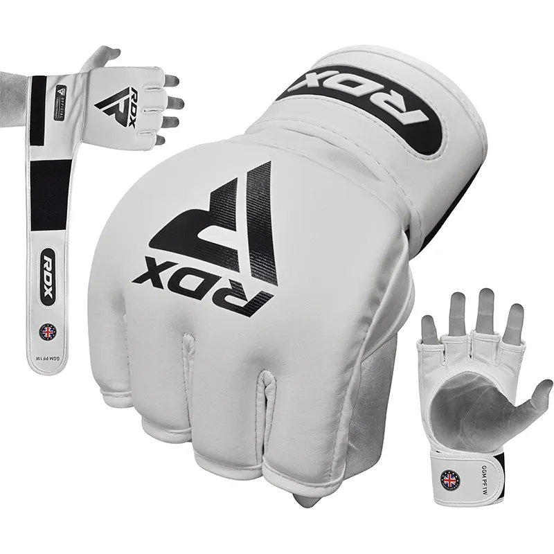 Neue Großhandel professionelle MMA-Handschuhe für Training RDX Griffhandschuh Micro Pro F1 weiße MMA-Handschuhe für Boxshows