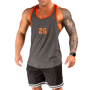 Mens Knitted Plus Size <b>Stringer</b> Singlet Workout Gym <b>Vest</b> Sleeveless Lightweight Fitness Training Bodybuilding Apparel OEM - Product Image 1