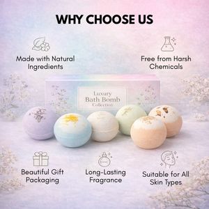 Bombas de Baño Herbales de Lavanda Orgánica 100% Naturales, Hidratantes, Aromaterapia, Spa, Veganas, Marca Privada, OEM, Personalizadas - Product Image 2