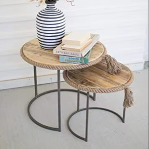 Designer Rope <b>Nesting</b> <b>Table</b> Set For Kitchen Corner Furniture With Contemporary Handmade Woven Craftsmanship Style - Product Image 1