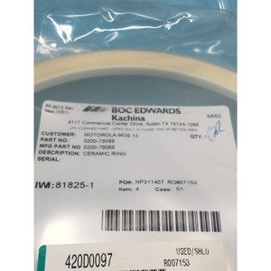 AMAT <b>CERAMIC</b> <b>RING</b>, SKIRT, PCIIE, FLOATING, 122940 - Trusted Global Legacy Semiconductor Equipment and Parts at - Product Image 1