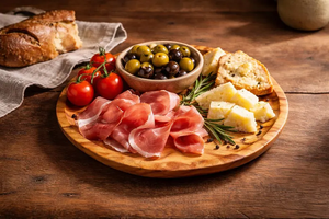 Plato de Madera de Olivo Hecho a Mano, Platos de Servir de Madera Maciza - Product Image 6