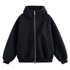 Sudadera con capucha estilo americano de alta calidad, con cremallera, holgada, con estampado de corazones, de algodón transpirable, para hombre y mujer - Product Image 5