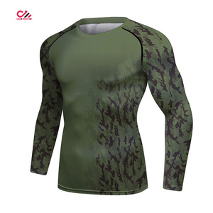 Conjunto de 2 Piezas de Ropa Deportiva de Compresión para Hombre, Camuflaje, Secado Rápido, Estampado a Color, Camiseta de Manga Larga y Pantalones - Product Image 5