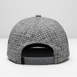 Gorras de Béisbol para Hombre al por Mayor, Color Gris Claro Mate, Diseño Futurista con Rejilla y Logotipo 3D en Relieve, Gorras de Moda Urbana Personalizadas OEM - Product Image 3