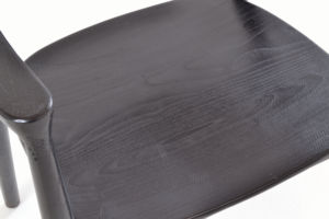 Chaise de restaurant en bois noir durable, écologique, imperméable, fauteuil, chaise d'appoint, chaise de salle à manger moderne, siège de café extérieur - Product Image 4