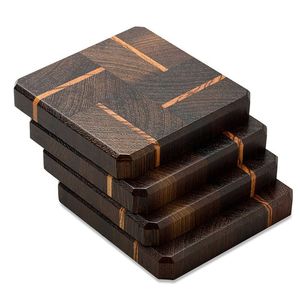 Elegant Dining <b>Coasters</b> Natural Wood and Resin Mats & Pads - Product Image 5