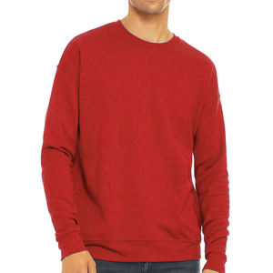 Sweat-shirt à col rond vintage pour homme, coupe régulière, 100 % coton molletonné, style streetwear, épaules tombantes, doublure intégrée, vente en gros - Product Image 4