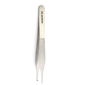 Pinzas Quirúrgicas Delicadas de Acero Inoxidable de Alta Calidad, Micro Adson de 4.75 Pulgadas con 1x2 Dientes - Product Image 2