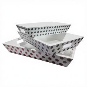 ถาดเสิร์ฟไม้มะม่วงทรงสี่เหลี่ยมคุณภาพสูงลายจุด สำหรับใช้ในบ้าน ขายส่งจำนวนมาก - Product Image 1