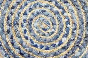 Tapis écologiques en jute et denim, faciles à nettoyer, pour chambre et salon - Product Image 6