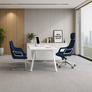 AY Office System Modern White Steel L-Shaped Office <b>Desk</b> with Storage <b>Cabinet</b> Minimalist Design for Home Office Use - Product Image 5