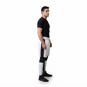 Custom Men's MMA Fight <b>Shorts</b> Lightweight Polyester Wide Waistband <b>Grappling</b> Trunks Blank OEM - Product Image 3