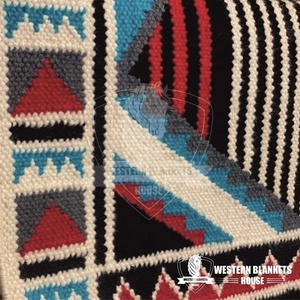 Almohadillas para SILLÍN de equitación de doma occidental personalizables de alta calidad, fieltro de algodón de polialgodón de lana de Nueva Zelanda, estilo Rancho - Product Image 3