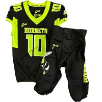 Ensemble de maillot et pantalon de football américain pour jeunes professionnels des États-Unis, imprimé par sublimation, personnalisable avec nom/nombre, uniforme d'équipe sportive