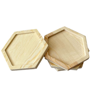Sous-verres en bois faits à la main de qualité supérieure pour la décoration de table, prix de gros, fournitures en vrac de sous-verres en bois disponibles en Inde - Product Image 1