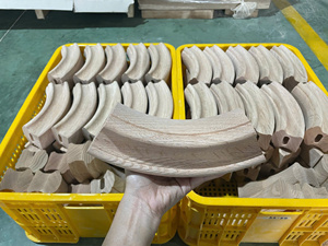 Connecteur de main courante en bois massif pour système de rampe d'escalier en chêne rouge, quincaillerie d'installation intérieure durable pour hôtel - Product Image 5