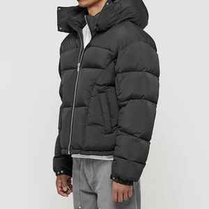 Blouson matelassé surdimensionné personnalisé pour homme - Tissu toile, longueur longue, impression par transfert thermique sur le devant, rembourrage en coton premium, été - Product Image 5