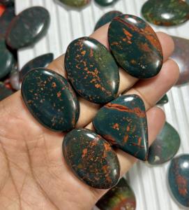 Lote de Gemas Sueltas de Heliotropita Natural, Cabujones de Heliotropita de Forma Libre para la Creación de Collares, Cabujones de Formas Mixtas de ASHU GEMS - Product Image 2