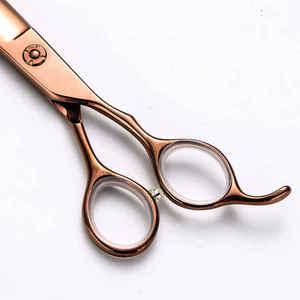 กรรไกรตัดขนสัตว์เลี้ยงแบบมืออาชีพ กรรไกรตัดขนสุนัข ใบมีดตรง สแตนเลส - Product Image 6