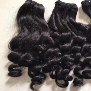 CDYHAIRVN Bouncy Curl Fumi Snail Curl Raw Hair Extension Custom Texture Soft Bounce Non-Remy Machine Double Weft Factory Supply - Product Image 5