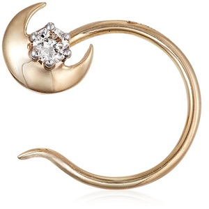 GLEAMORA ENTERPRISE Flower Shape Brilliant Cut Lab Grown Diamond <b>Nose</b> Pin 14K Yellow <b>Gold</b> Plated Luxury <b>Stud</b> Women's Everyday - Product Image 2