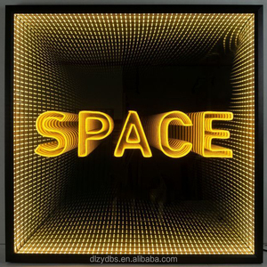 Signo de neón 3D multicapa infinito personalizado espejo mágico abisal personalizado LED decoración de pared género electrónico - Product Image 6