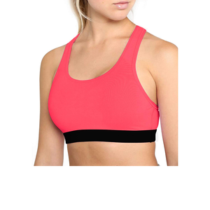 Soutien-gorge de sport léger et sans coutures pour femme, à maintien élevé, avec logo frontal - Vêtement de sport en polyester et élasthanne écologiques - Product Image 1