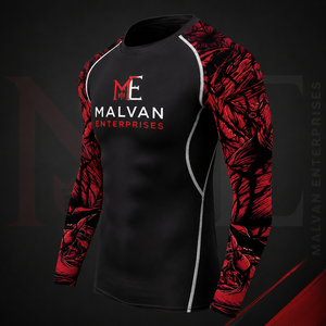Camisetas de compresión personalizadas para grappling, MMA, Jiu Jitsu, No-Gi, UFC, manga larga, UPF50+, transpirables - Product Image 2