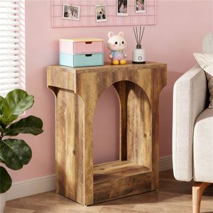 Tavolino da Caffè e Tè in Legno con Spazio di Archiviazione, Elegante Tavolino Laterale per Uso Interno - Product Image 1