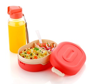 Portable Plastic Bento <b>Box</b> Combined Water Bottle Set Leakproof Food Storage Lunch Container For School Kids Office Work Picnic - Product Image 2