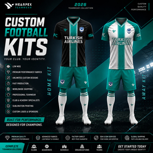 Conjunto Completo de Uniforme de Entrenamiento de Fútbol Unisex Personalizado, Sublimado, Manga Corta, 100% Poliéster - Product Image 1
