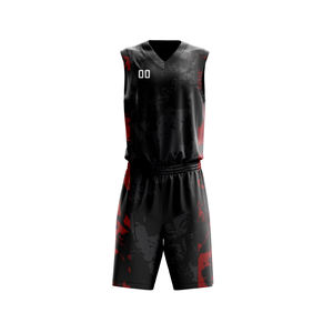Uniforme de basket-ball personnalisé léger, dernier modèle de maillot de basket-ball, uniforme de basket-ball uni confortable en vente - Product Image 1