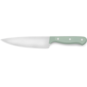 Couteaux de cuisine haut de gamme en acier inoxydable avec lame tranchante et manche noir pour trancher, hacher et préparer les aliments - Product Image 1