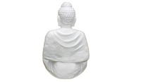 Statue de Bouddha KNT en gros, sculptée à la main, assise, 4 pieds, moderne, pour intérieur/extérieur, sculpture paisible décorative, couleur dorée, mobile