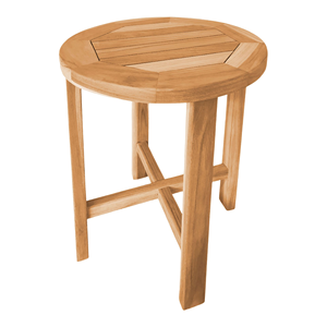 Teak Solid Wood Minimalist Lightweight Outdoor Dining Side <b>Table</b>-Waterproof Durable Stackable UV-Resistant for Hotels - Product Image 2