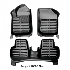 <span class=keywords><strong>Tappetini</strong></span> per Auto di Lusso Guida a Sinistra, in Pelle 5D per <span class=keywords><strong>Peugeot</strong></span>, Spessore 10mm, Impermeabili, Antiscivolo, Antigraffio, Facili da Pulire, Set Completo Personalizzato - Product Image 4