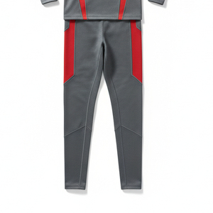 Conjunto Deportivo de Compresión de Marca Privada, Camiseta de Manga Larga y Pantalones, Ropa Deportiva OEM para Hombre, Conjunto de Entrenamiento para Gimnasio - Product Image 3