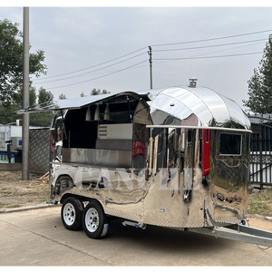 Remorque de mariage en plein air cuisine mobile restaurant de restauration rapide kiosque à pizza fourgon à hot-dogs caravane de nourriture - Product Image 6