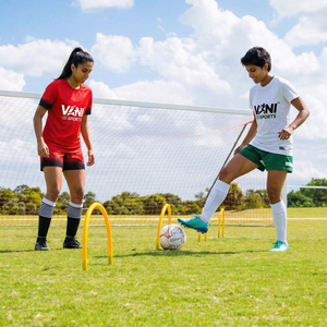 Fabricante de entrenadores de arco de pasadas de fútbol profesional con logotipo personalizado, equipo de fútbol para entrenamiento de precisión y primer toque. - Product Image 1